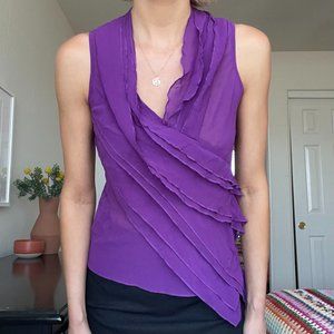 Y2K Fairycore DKNY Jeans Ruffle Blouse🧚🏼